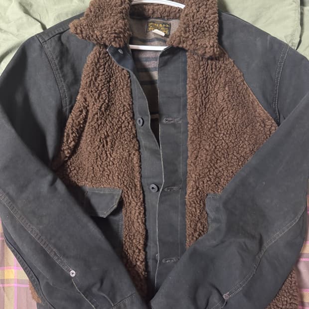 rrl 그리즐리 캔버스 자켓 m
