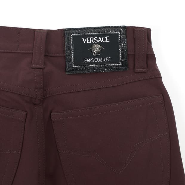 베르사체 VERSACE 빈티지 버건디 브라운 팬츠