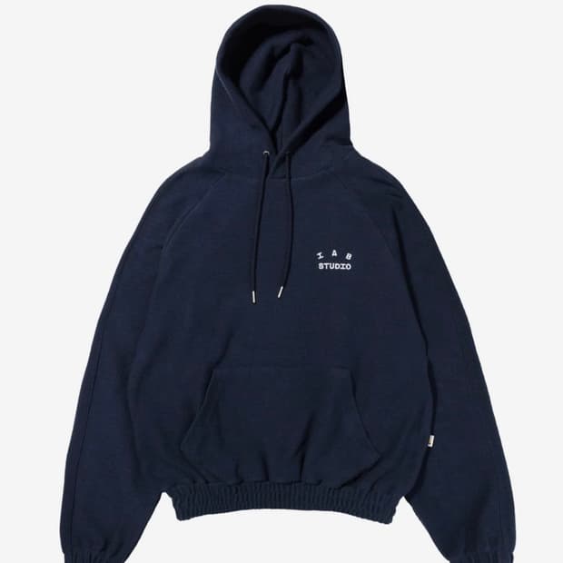 IAB STUDIO 해링본 후드티 L