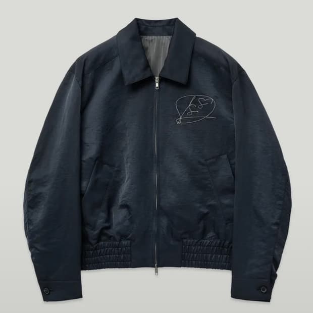 엘무드 윈드 블루종 자켓 네이비 44사이즈