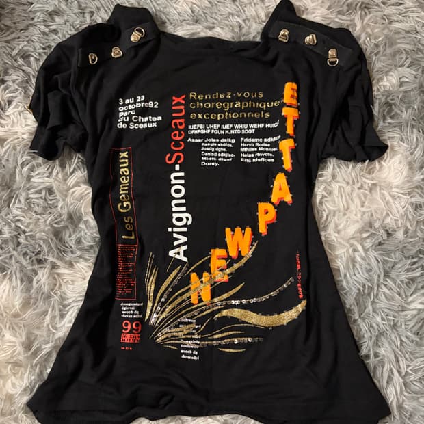 Y2k 펑크갸루깔 티셔츠