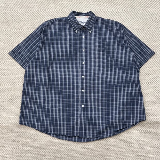 랭글러 체크 하프셔츠 r3791