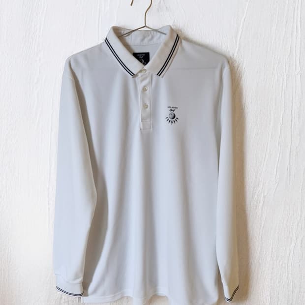 닐바렛 골프 카라 긴팔 화이트 XL