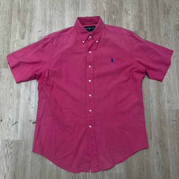 폴로 랄프로렌 스몰포니 로고 코튼 반팔 셔츠 M(95)