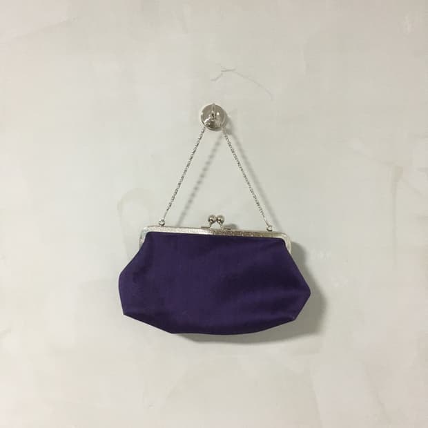 빈티지 보라 복주머니 숄더백