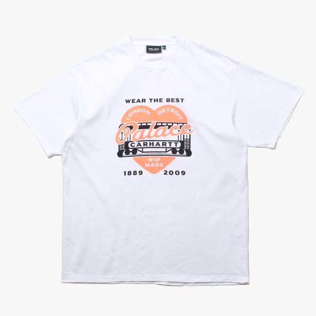  PALACE X CARHARTT "White T-Shirts"