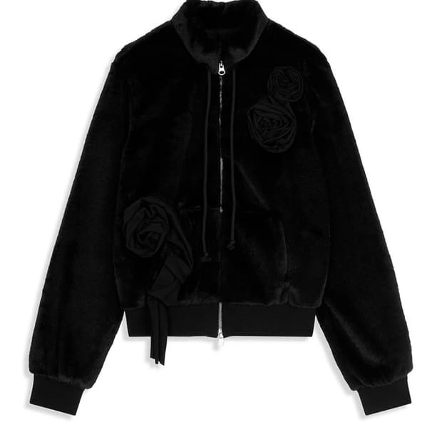 오픈와이와이 플리스 아플리케 집업