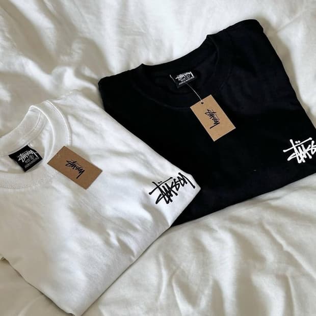 STUSSY 스투시 백로고 롱슬리브 긴팔티 남여공용 병행수입 새상품