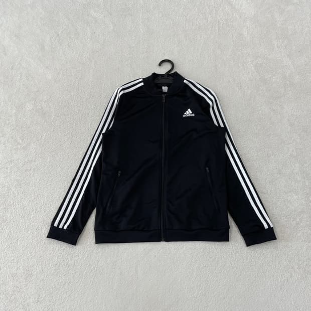 M 아디다스 여성 블랙 트랙탑 져지