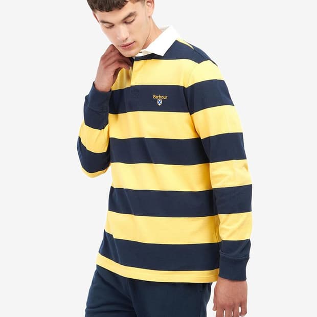 Borbour 바버 Hollywell 스트라이프 폴로셔츠