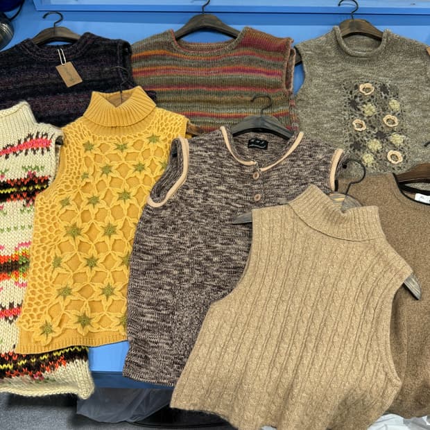 일요일까지만) 니트조끼 일본빈티지 장당7천원