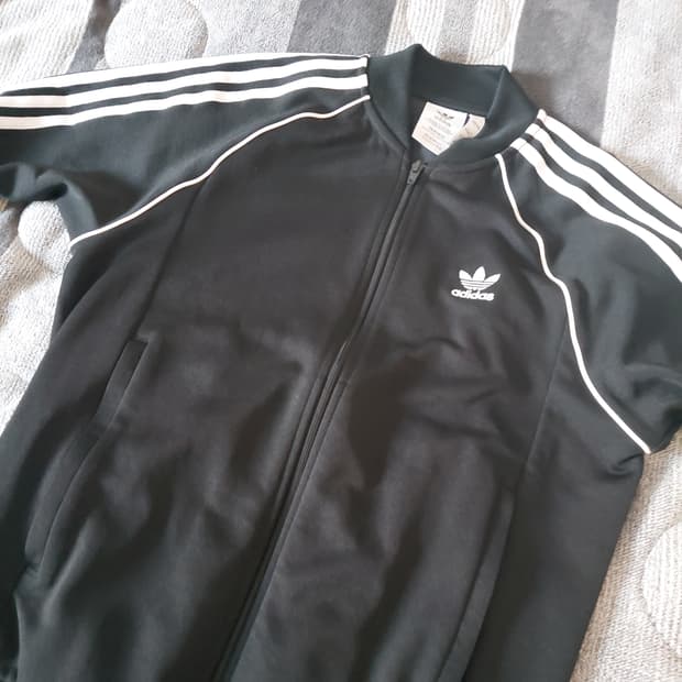 아디다스 슈퍼스타 트랙탑 블랙 L