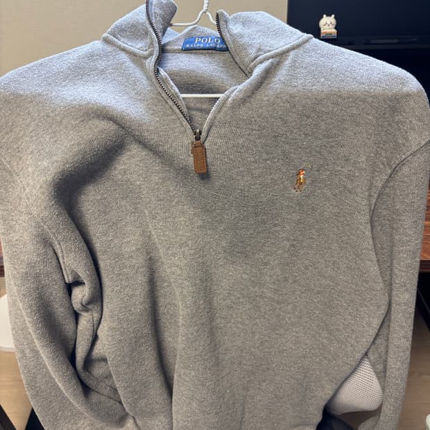 폴로 반집업 그레이 s