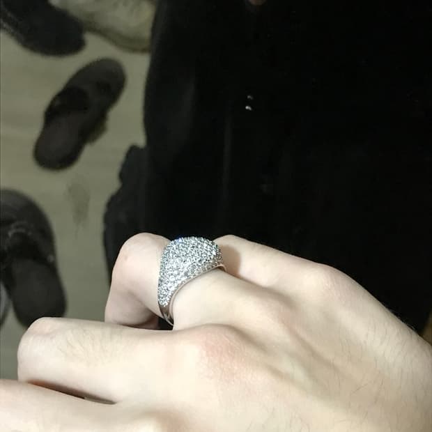 스왈로브스키 칵테일 링