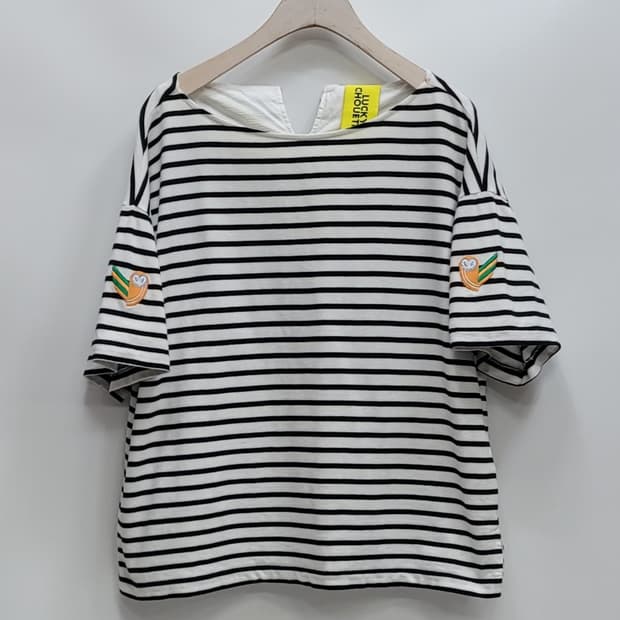 LUCKY CHOUETTE 20SS 럭키슈에뜨 보트넥 반팔티 / 여 F