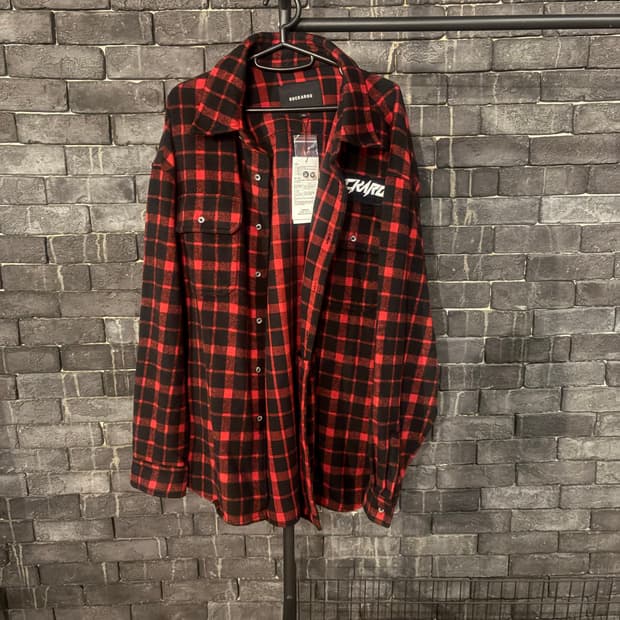 [새상품/XL] 버커루 오버핏 체크남방