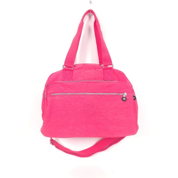 Kipling 핑크 나일론 토트백