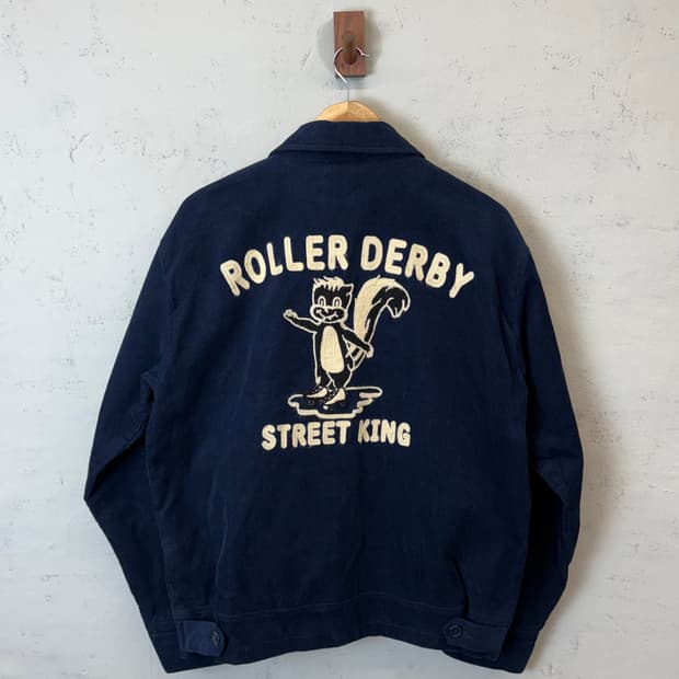 Backers 체인스티치 코듀로이 블루종 자켓