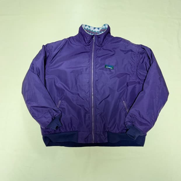 엘엘빈 아즈텍 웜업 플리스 집업 자켓 80s