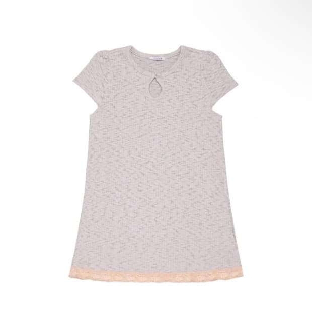 콜로신스 weird drop top dress light gray