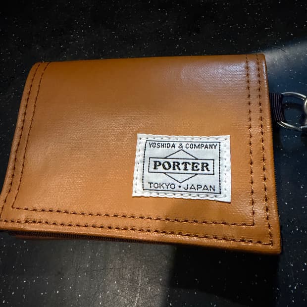 요시다포터 프리스타일 코인케이스 카멜 OS