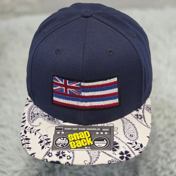 L6-1:탑오브더월드 하와이 플래그 네이비 스냅백(56-59)