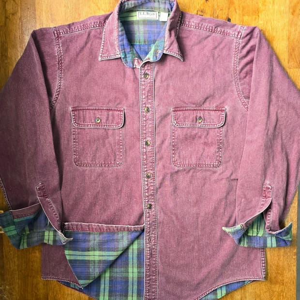 L.L.Bean 엘엘빈 플란넬 셔츠 Made in USA
