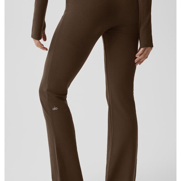 aloyoga away bootcut sweatpants espresso