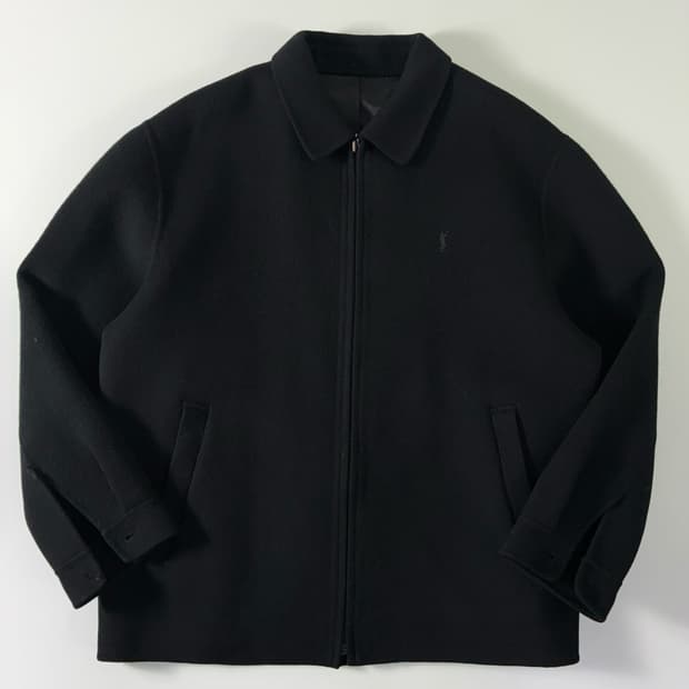 Yves Saint Laurent  입생로랑 블랙 울 블루종 자켓  