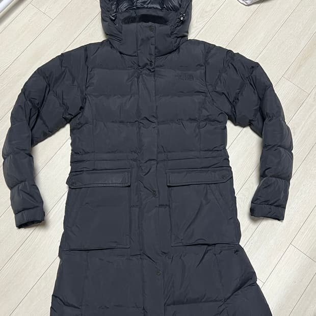 노스페이스 블랙 롱패딩 90사이즈(여성용)
