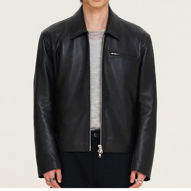 도프제이슨 양가죽 싱글 자켓 XL