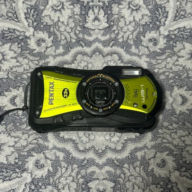 펜탁스 옵티오 wg-1 gps 빈티지 방수 카메라