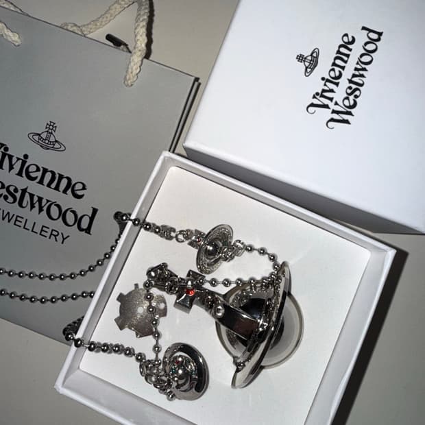 비비안웨스트우드 orb 나나 라이터 목걸이 정품