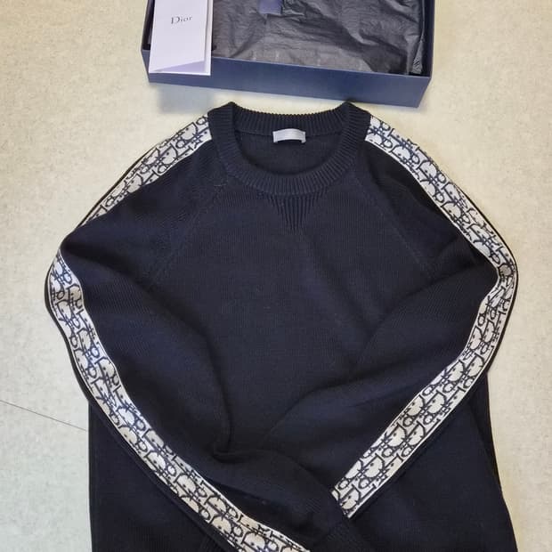 박스, 영수증o)디올 오블리크 인서트 니트