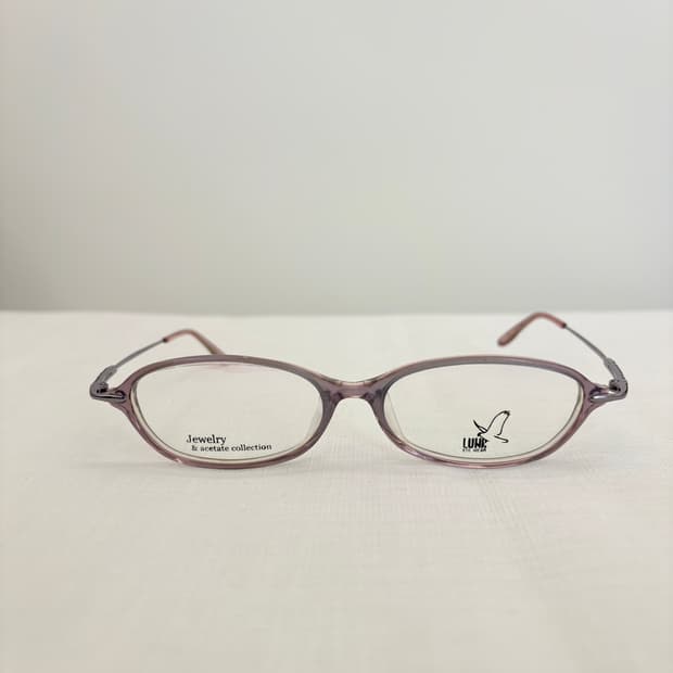 LUNA 핑크 큐빅 빈티지안경