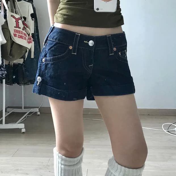 트루릴리젼 데님 반바지 숏팬츠