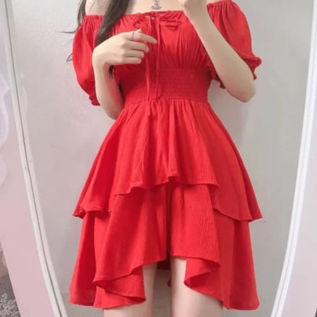 캉캉원피스 휴양지 하와이안