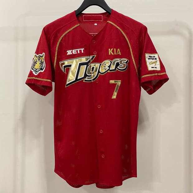 기아타이거즈 이종범 은퇴기념 패치 유니폼