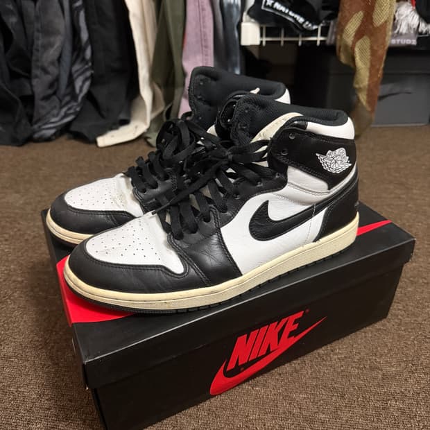 조던1 레트로 하이 OG 블랙 화이트 2014 (범고래)