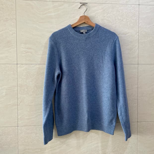 COS / 하늘색 모 니트, 남성 니트 / 95