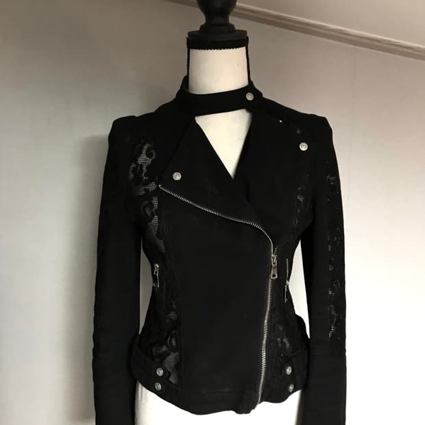 Shalang Lace Paneled Cotton Jacket