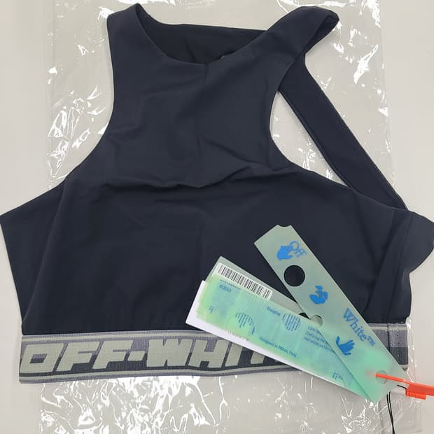 오프화이트 레이서백  로고 브라탑