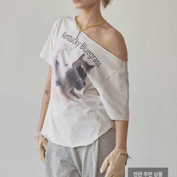 스컬프터 Sheriff Cut Out Tee Dirty White