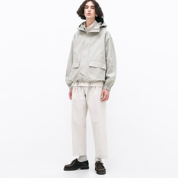 파르티멘토 코드 후드 집업 자켓 스모크 그레이 L