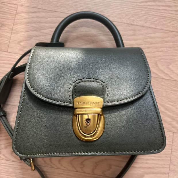 (거의 새상품) 세인트스코트 노아 미니 토트백 그린