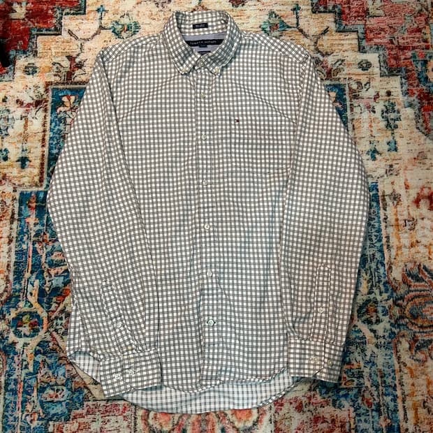 [M] 타미힐피거 80s 2ply라인 체크셔츠