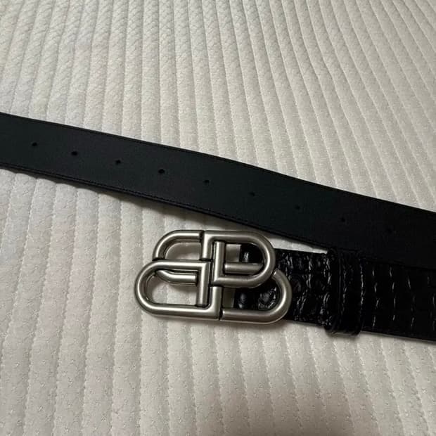 발렌시아가 BB벨트 크로커다일 95 사이즈