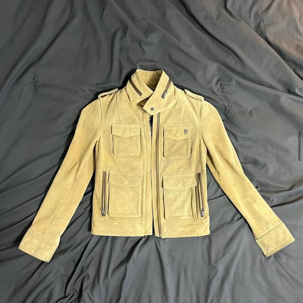 할리데이비슨 스웨이드 자켓 베이지