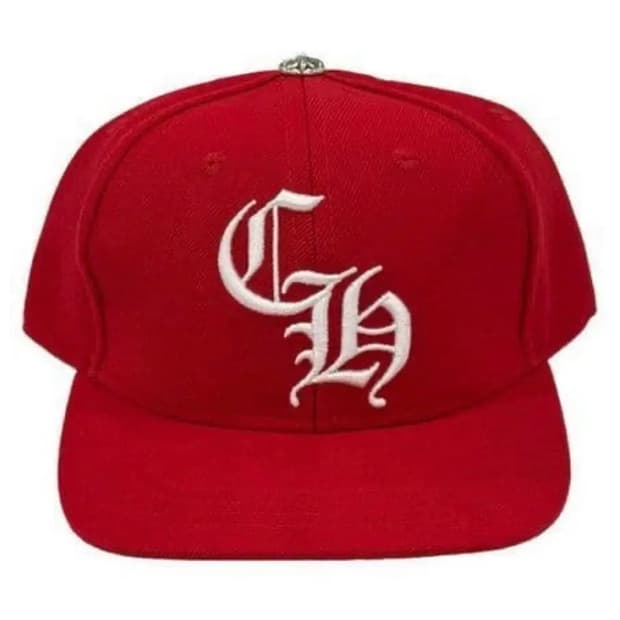 [OS] 크롬하츠 CH 베이스볼 캡 레드 화이트 크롬하츠 볼캡 모자