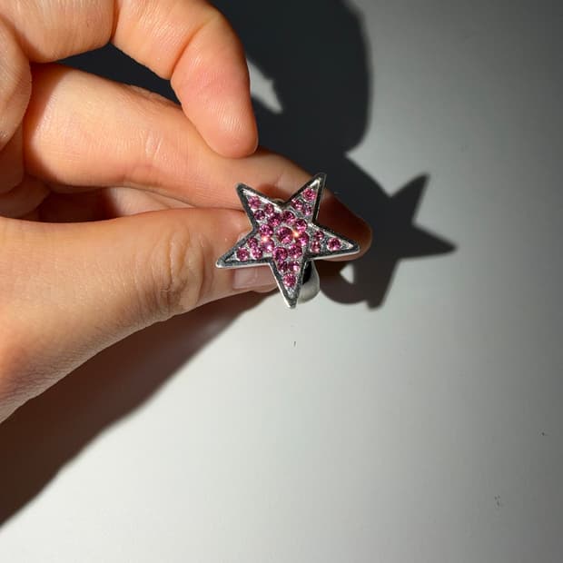 Hysteric Glamour silver 925 star ring 